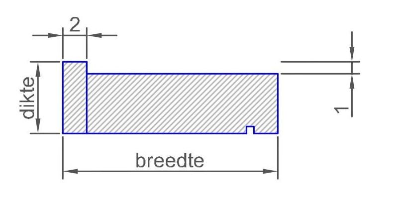 Appui de fenêtre avec rebord et gouttière