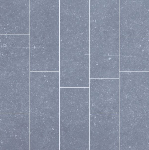 Vloerstroken blauw geschuurd 3cm dik