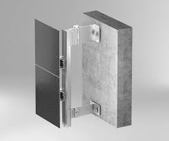 Example profile for fixing facade cladding