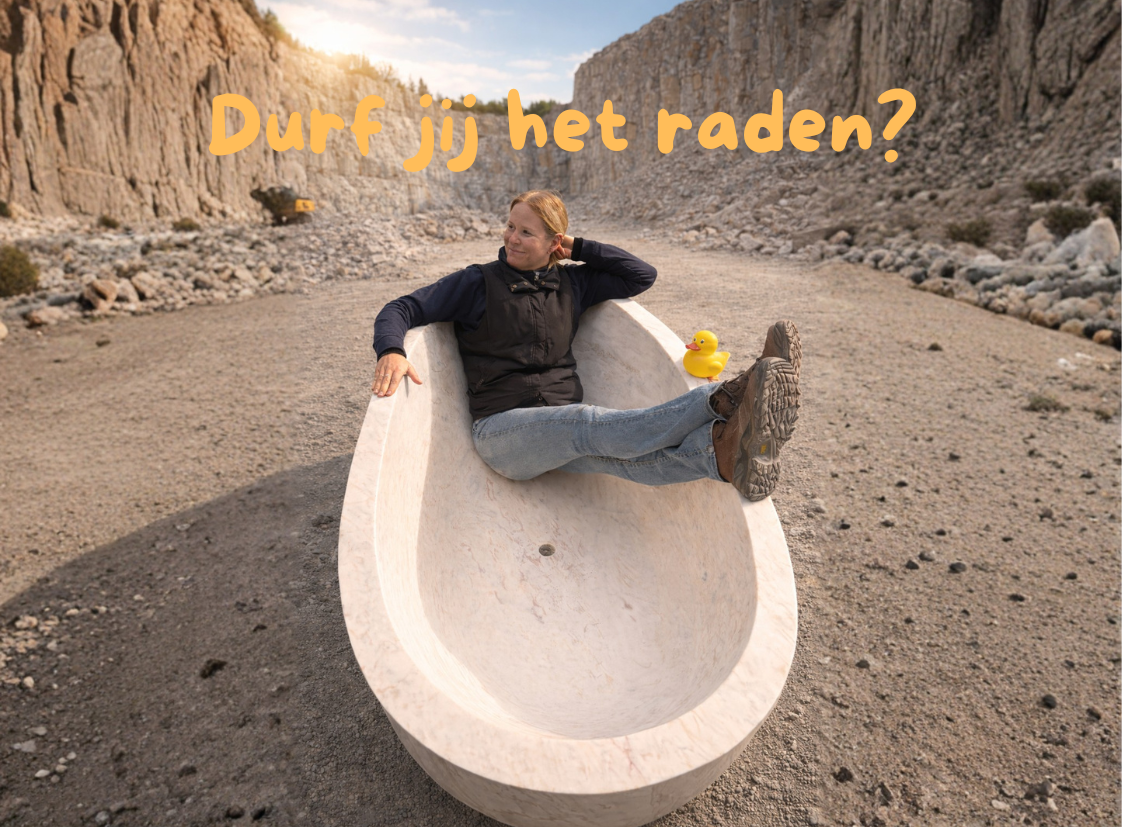 wedstrijd bad in natuursteen